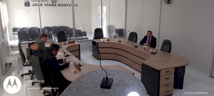 A camara  Municipal  de Mata Roma realizou a 116ª  Sessão Ordinária aos 11 de outubro de 2024, sexta feira