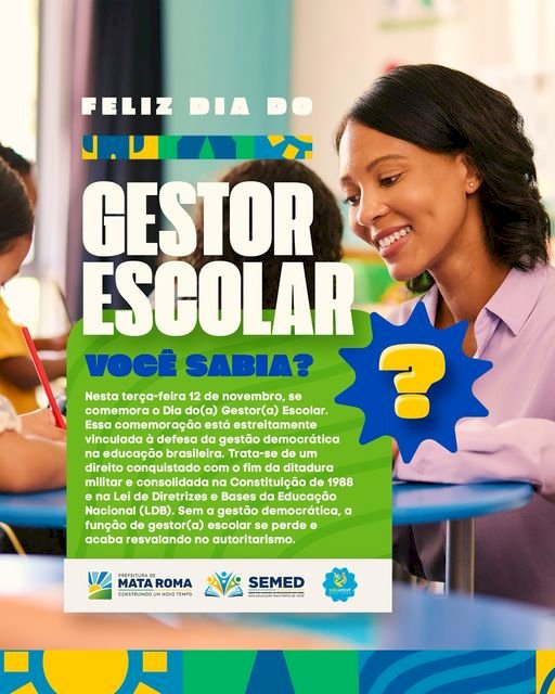 Dia do gestor e gestora escolar